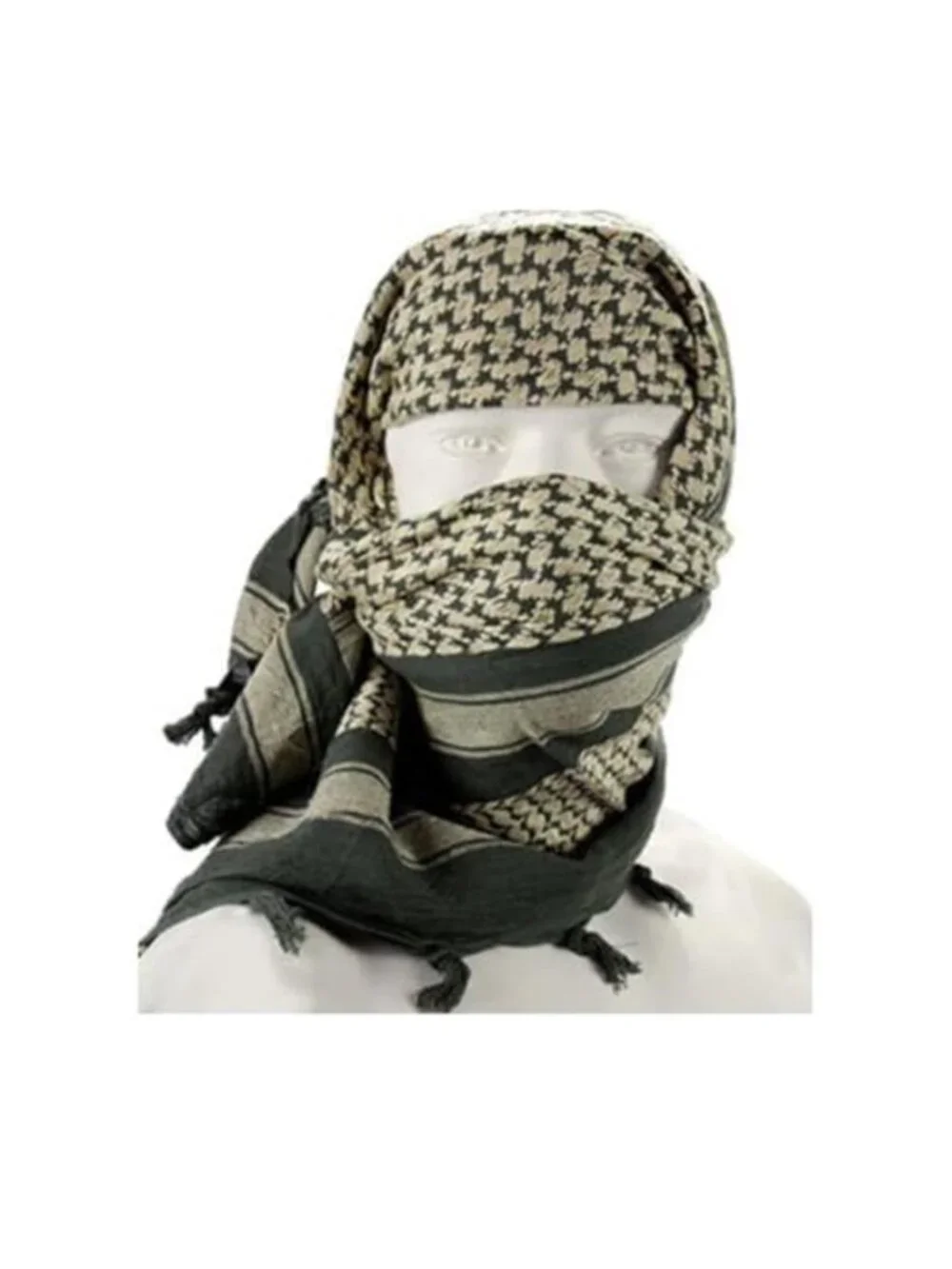 Men's Shemagh Keffiyeh Scarf Lightweight Tactical Desert Head Neck Wrap